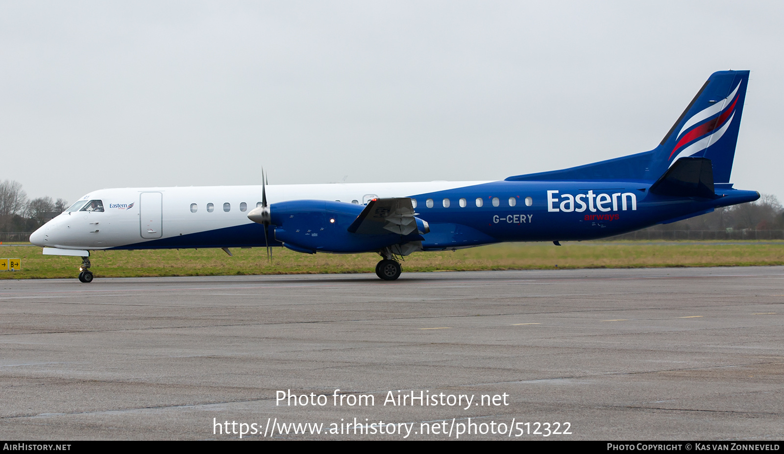 Aircraft Photo of G-CERY | Saab 2000 | Eastern Airways | AirHistory.net #512322