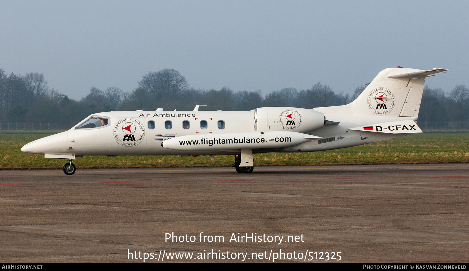 Aircraft Photo of D-CFAX | Gates Learjet 35A | FAI - Flight Ambulance International | AirHistory.net #512325