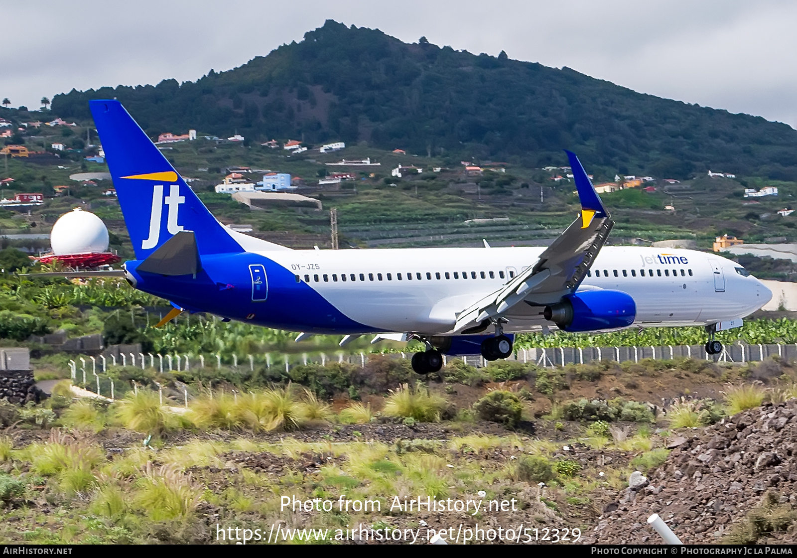 Aircraft Photo of OY-JZS | Boeing 737-8K5 | Jettime | AirHistory.net #512329