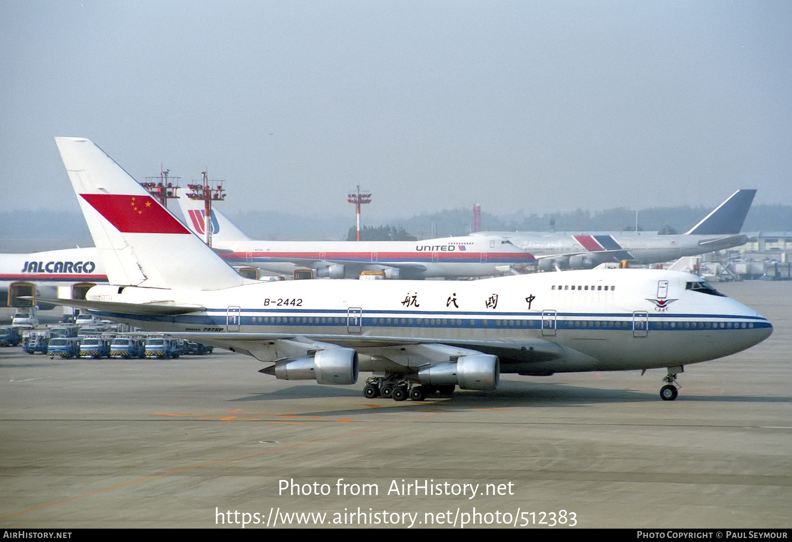 Aircraft Photo of B-2442 | Boeing 747SP-J6 | CAAC - Civil Aviation Administration of China | AirHistory.net #512383