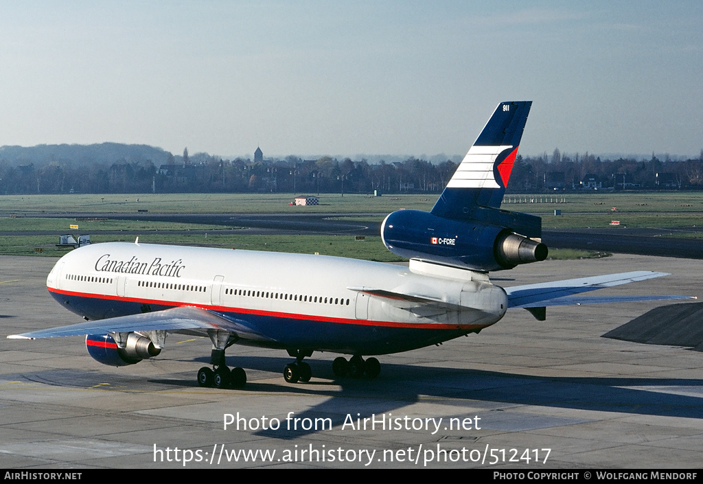 Aircraft Photo of C-FCRE | McDonnell Douglas DC-10-30 | Canadian Pacific - Canadien Pacifique | AirHistory.net #512417