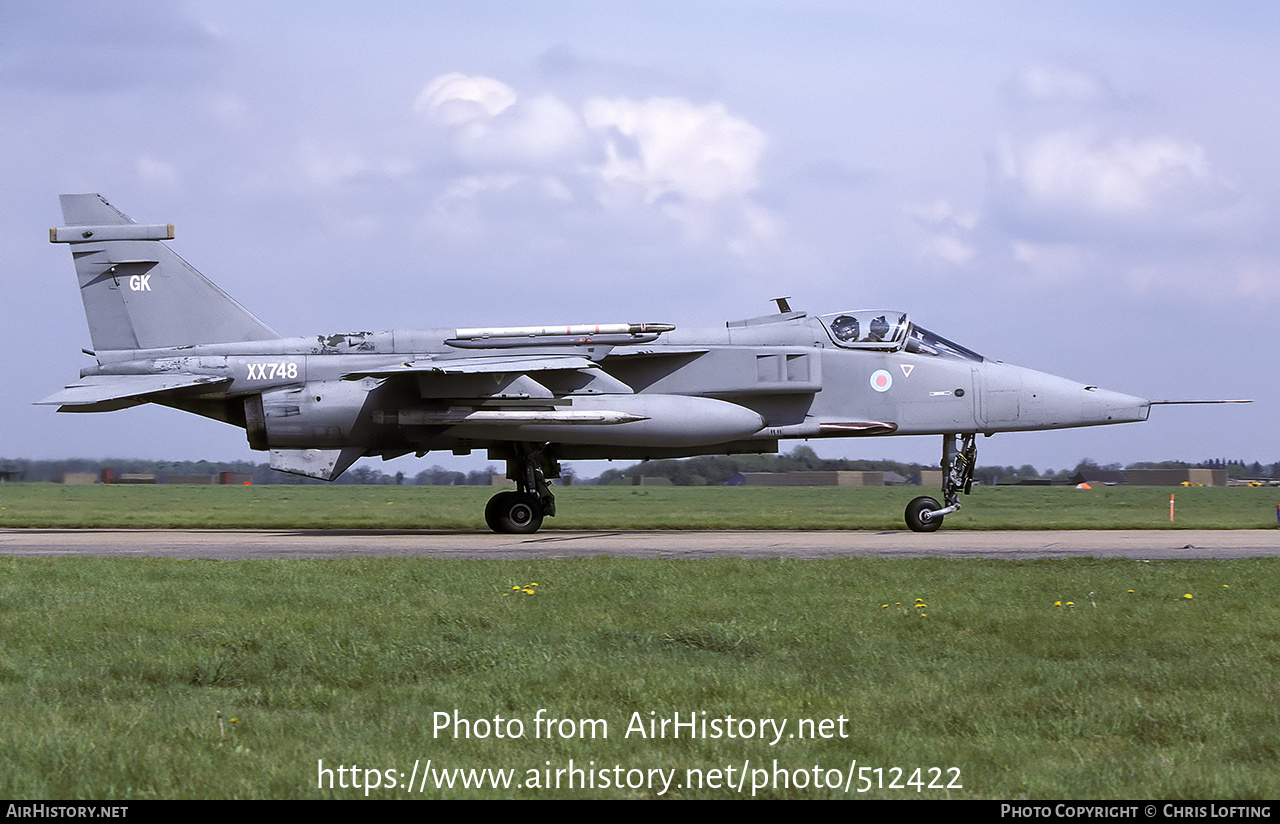 Aircraft Photo of XX748 | Sepecat Jaguar GR3A | UK - Air Force | AirHistory.net #512422