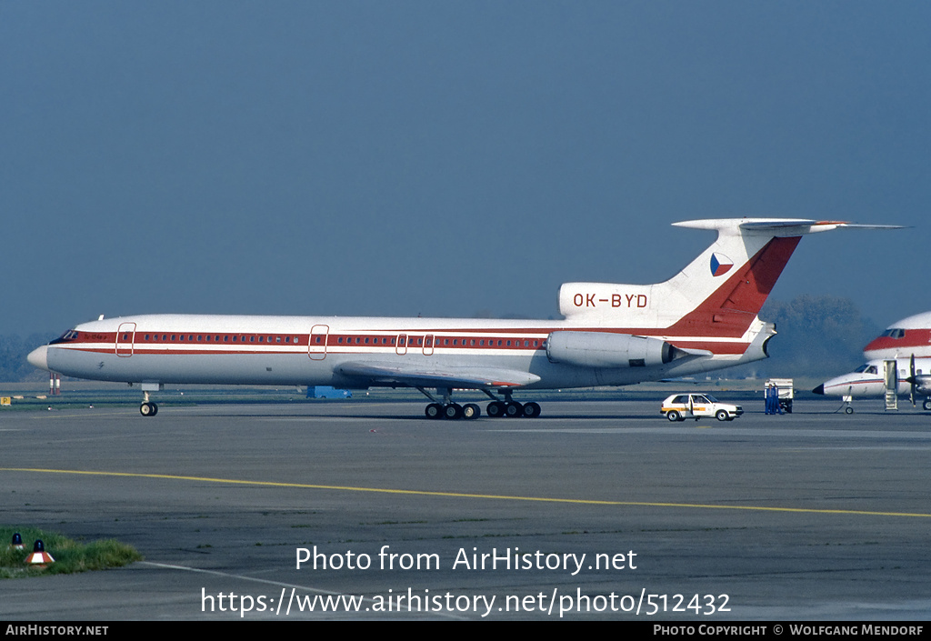 Aircraft Photo of OK-BYD | Tupolev Tu-154B-2 | Czechoslovakia Government | AirHistory.net #512432