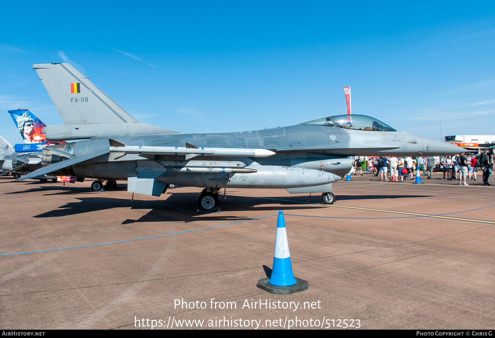 Aircraft Photo of FA119 | General Dynamics F-16AM Fighting Falcon | Belgium - Air Force | AirHistory.net #512523