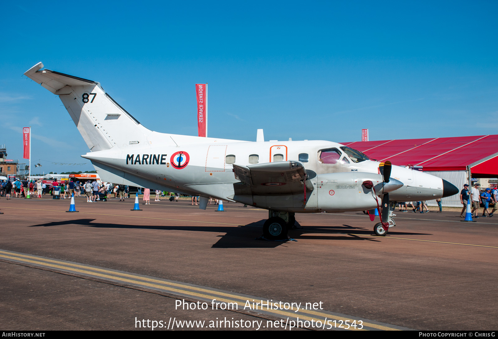 Aircraft Photo of 87 | Embraer EMB-121AN Xingu | France - Navy | AirHistory.net #512543