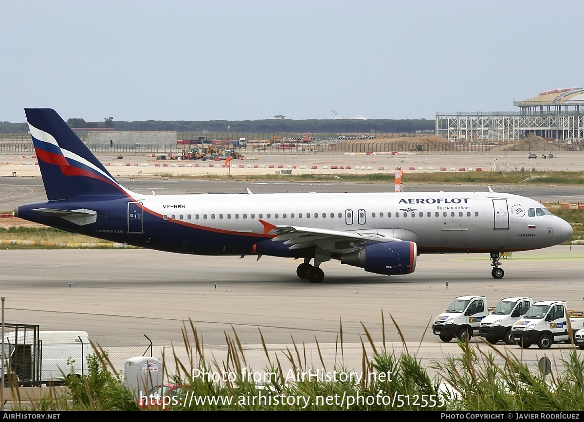 Aircraft Photo of VP-BWH | Airbus A320-214 | Aeroflot - Russian Airlines | AirHistory.net #512553