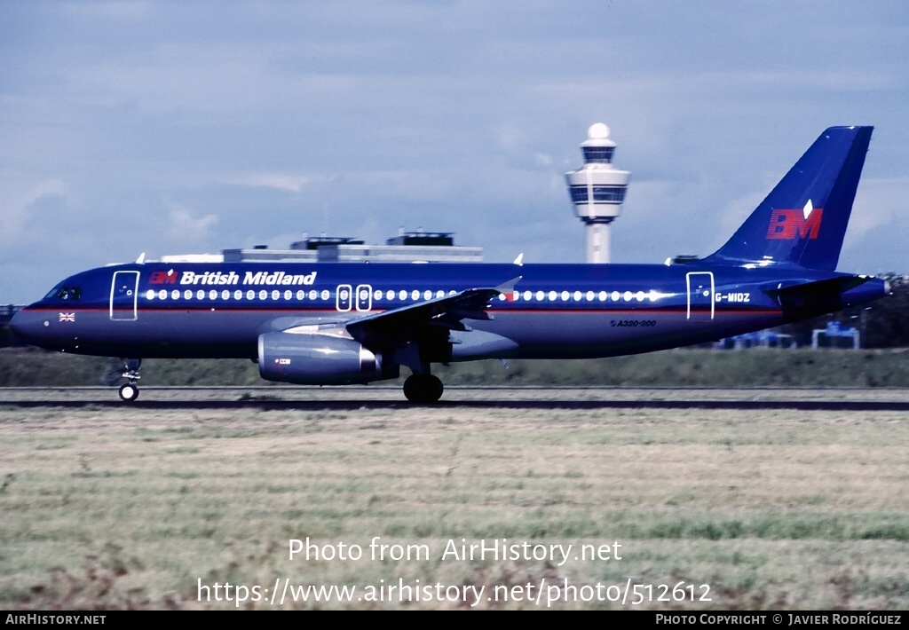 Aircraft Photo of G-MIDZ | Airbus A320-232 | British Midland Airways - BMA | AirHistory.net #512612