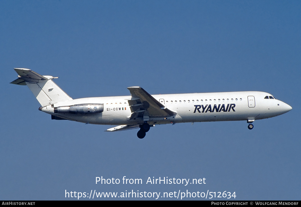 Aircraft Photo of EI-CCW | BAC 111-509EW One-Eleven | Ryanair | AirHistory.net #512634