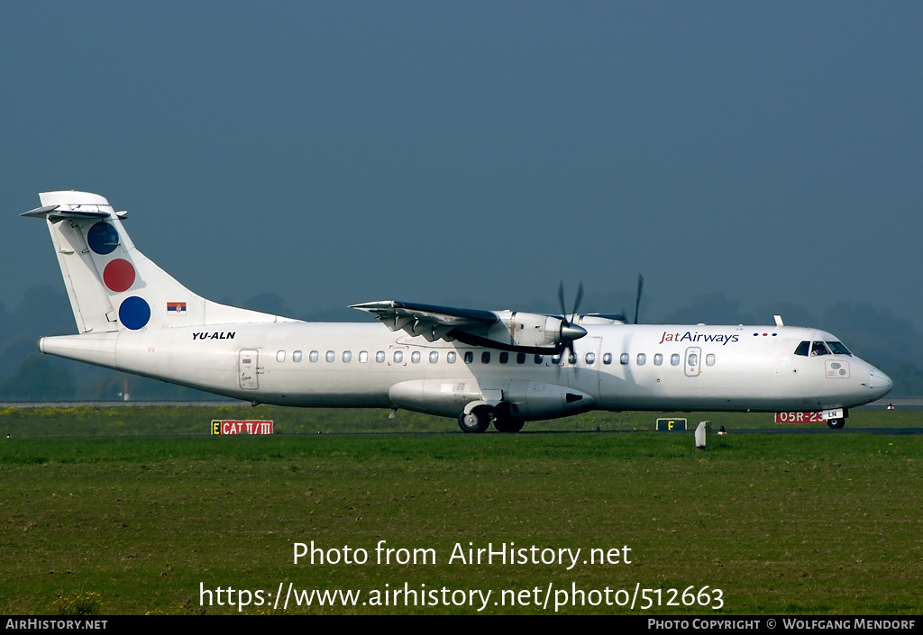 Aircraft Photo of YU-ALN | ATR ATR-72-201 | Jat Airways | AirHistory.net #512663