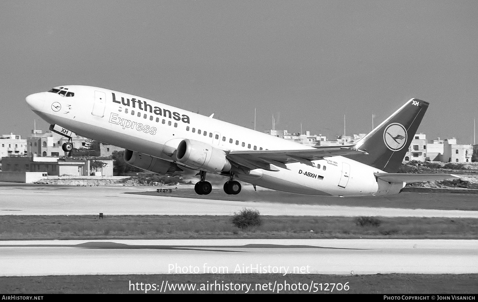 Aircraft Photo of D-ABXH | Boeing 737-330 | Lufthansa Express | AirHistory.net #512706