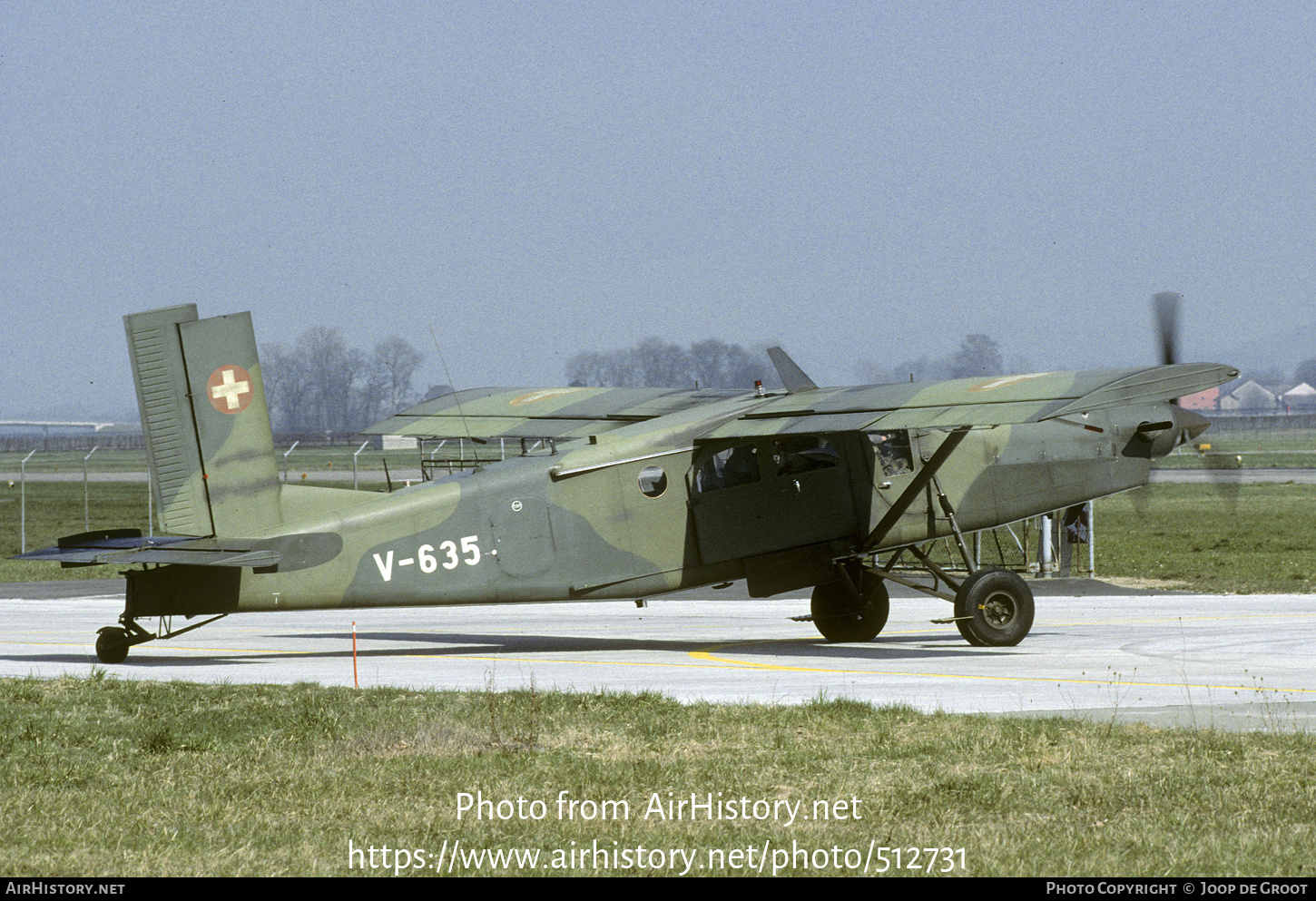 Aircraft Photo of V-635 | Pilatus PC-6/B2-H2M Turbo Porter | Switzerland - Air Force | AirHistory.net #512731