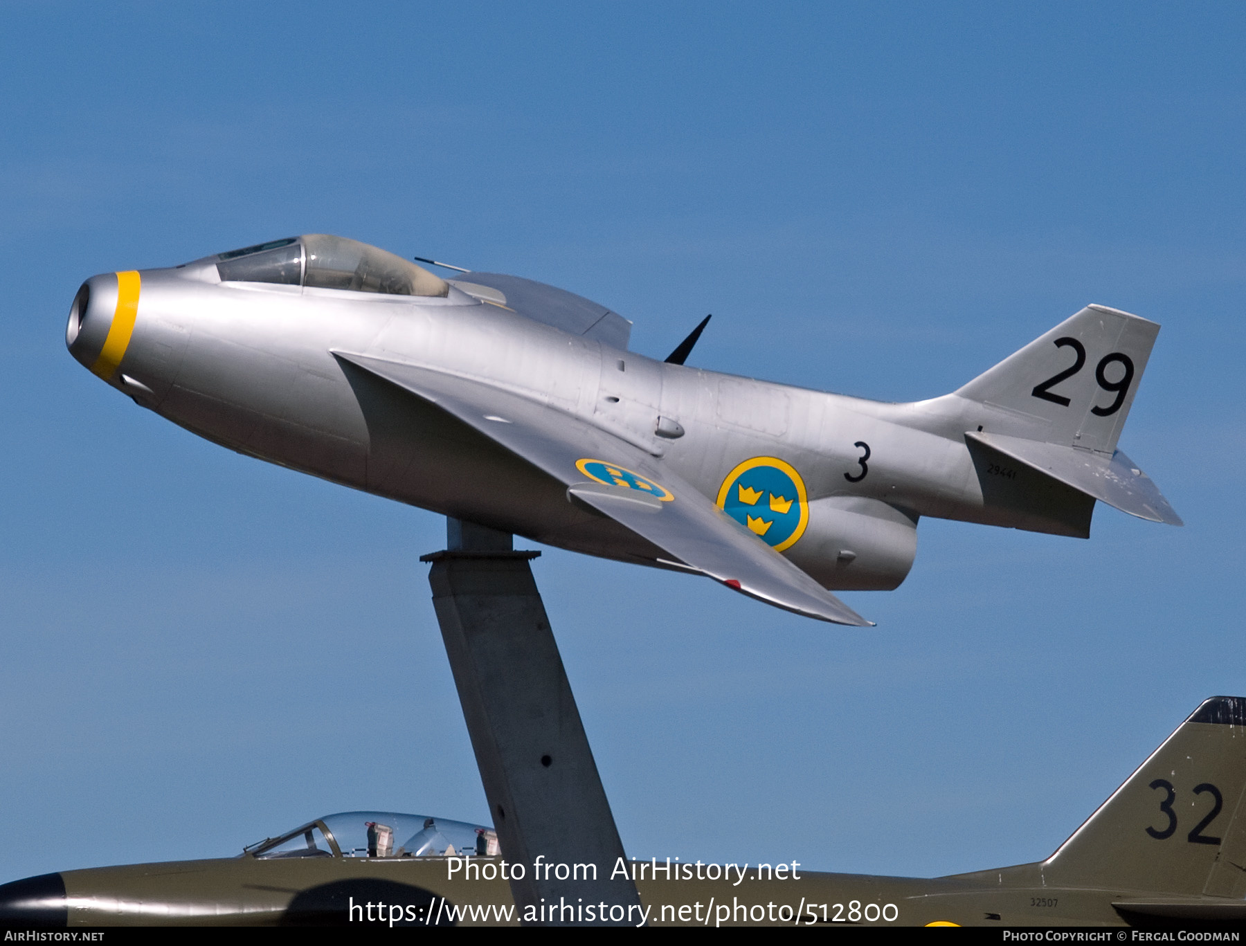 Aircraft Photo of 29441 | Saab J29F Tunnan | Sweden - Air Force | AirHistory.net #512800