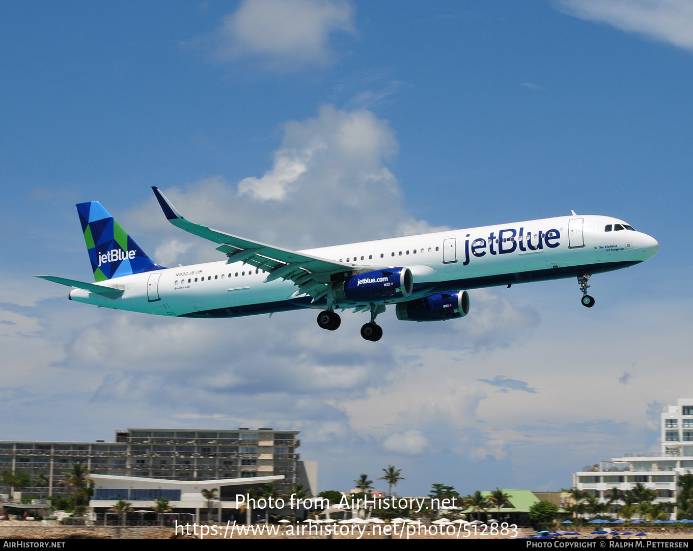 Aircraft Photo of N992JB | Airbus A321-231 | JetBlue Airways | AirHistory.net #512883