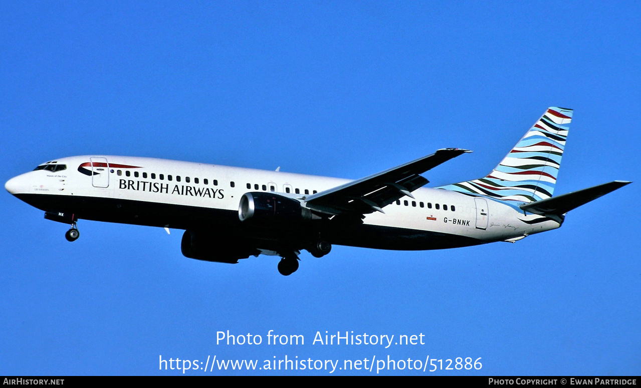 Aircraft Photo of G-BNNK | Boeing 737-4Q8 | British Airways | AirHistory.net #512886