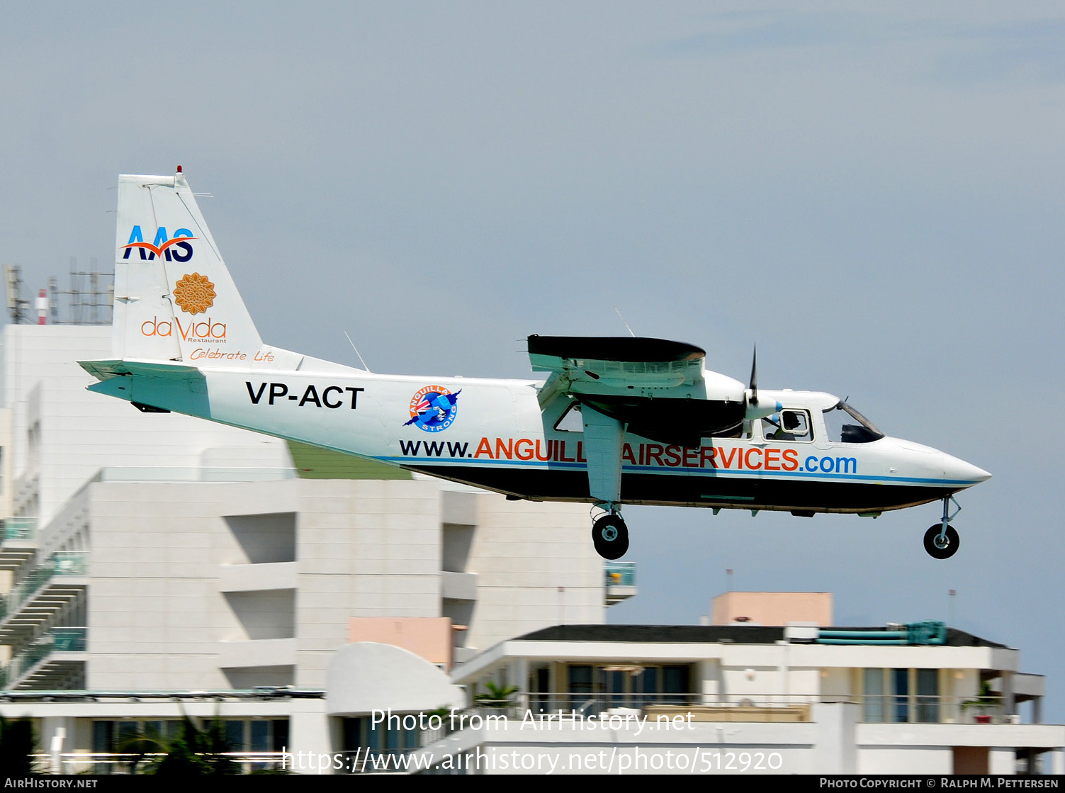 Aircraft Photo of VP-ACT | Britten-Norman BN-2B-20 Islander | Anguilla Air Services | AirHistory.net #512920