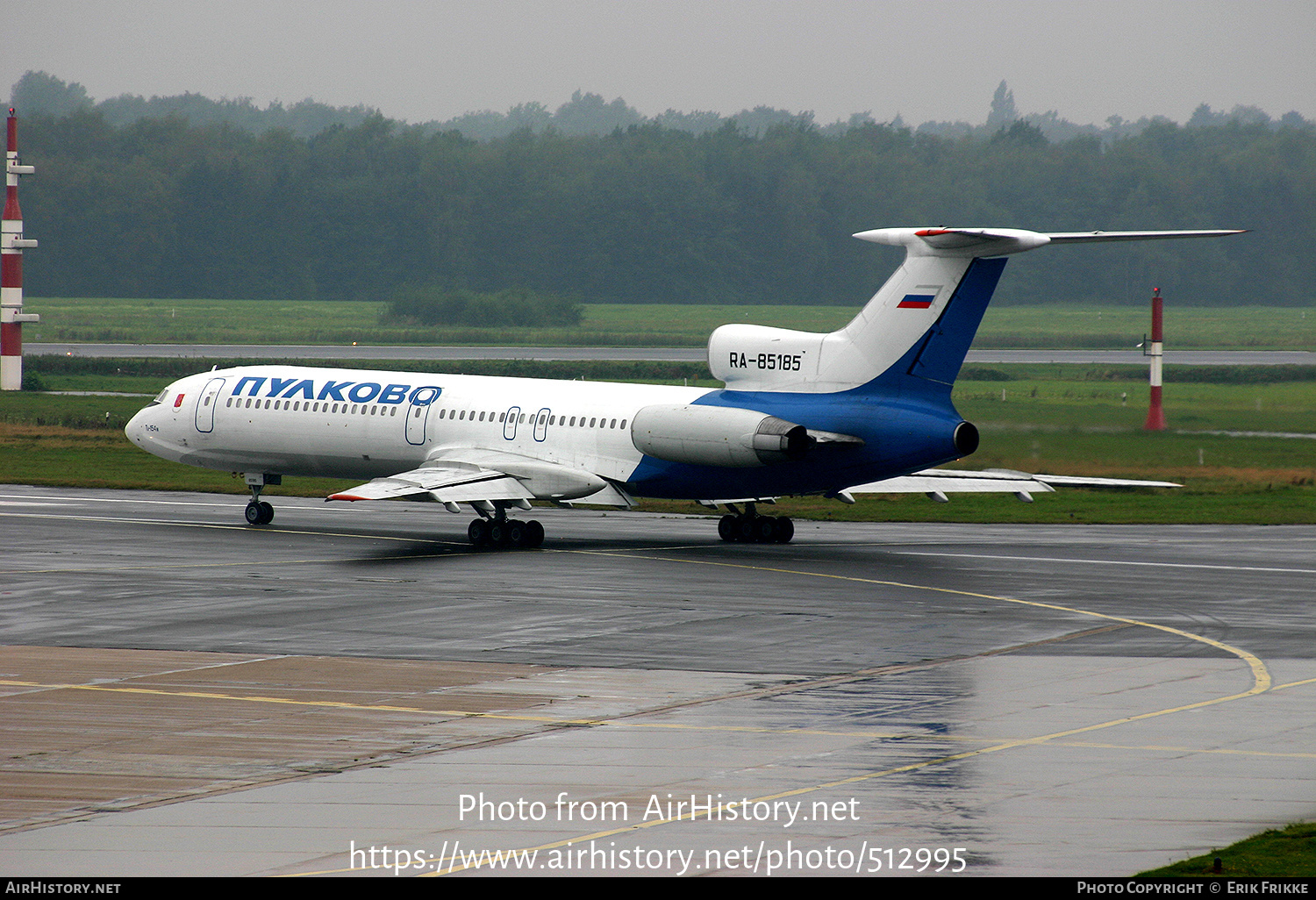 Aircraft Photo of RA-85185 | Tupolev Tu-154M | Pulkovo Airlines | AirHistory.net #512995