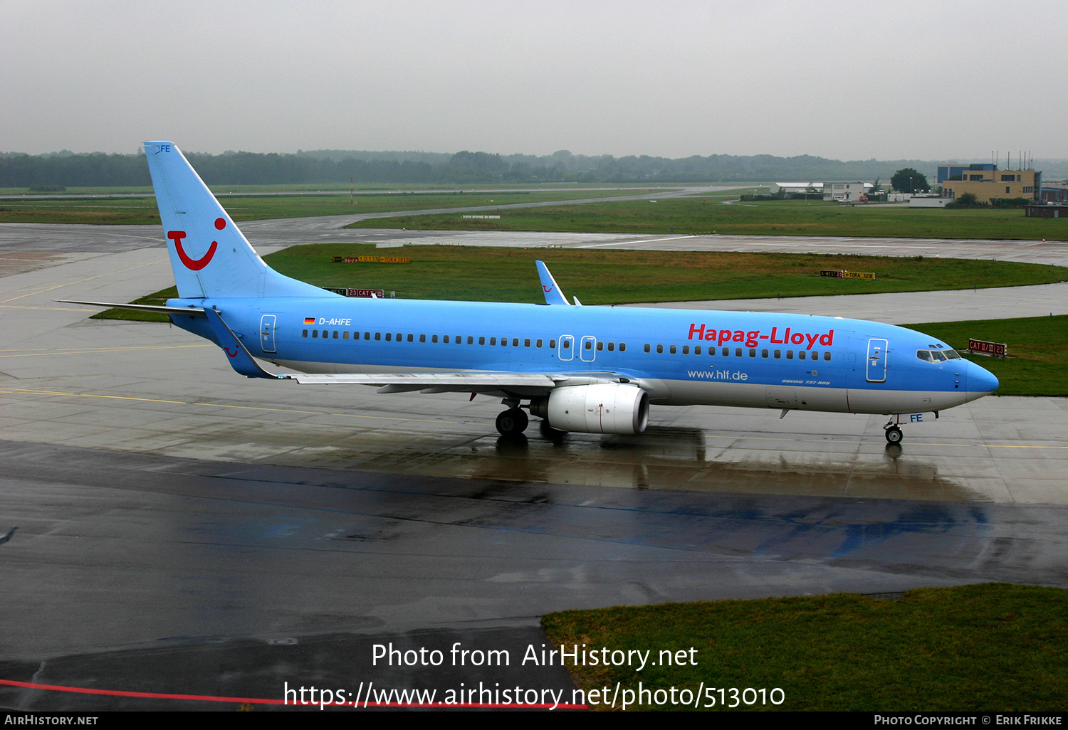 Aircraft Photo of D-AHFE | Boeing 737-8K5 | Hapag-Lloyd | AirHistory.net #513010