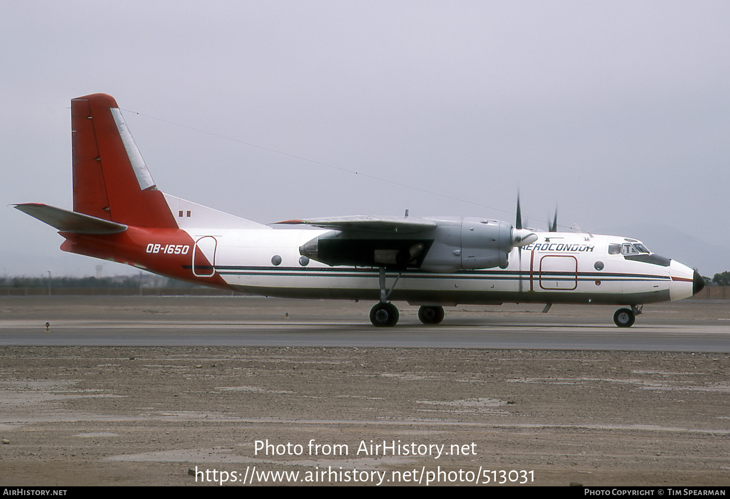 Aircraft Photo of OB-1650 | Antonov An-24RV | Aero Cóndor Perú | AirHistory.net #513031