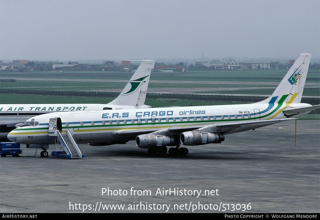 Aircraft Photo of 5N-ATS | Douglas DC-8-55CF Jet Trader | EAS Cargo Airlines - Executive Aviation Services | AirHistory.net #513036