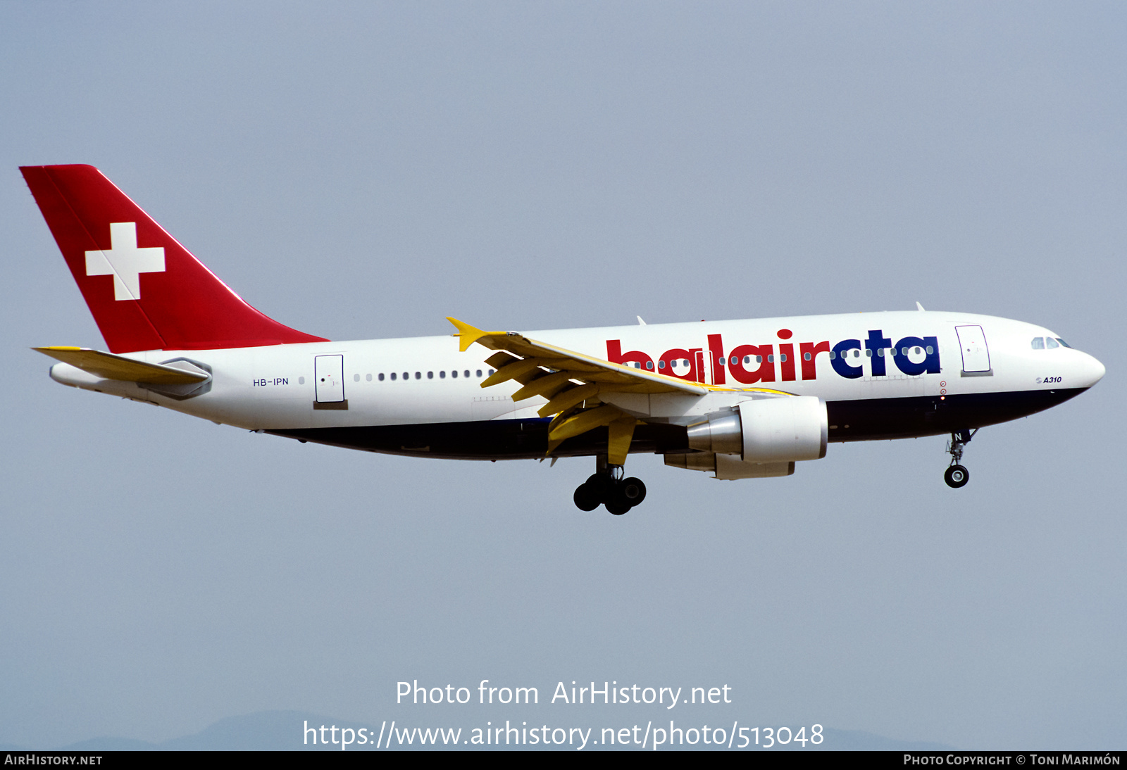 Aircraft Photo of HB-IPN | Airbus A310-325/ET | BalairCTA | AirHistory.net #513048