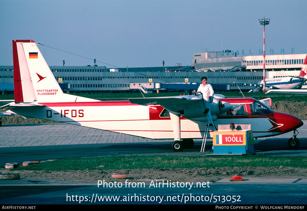 Aircraft Photo of D-IFDS | Britten-Norman BN-1F | Stuttgarter Flugdienstx | AirHistory.net #513052