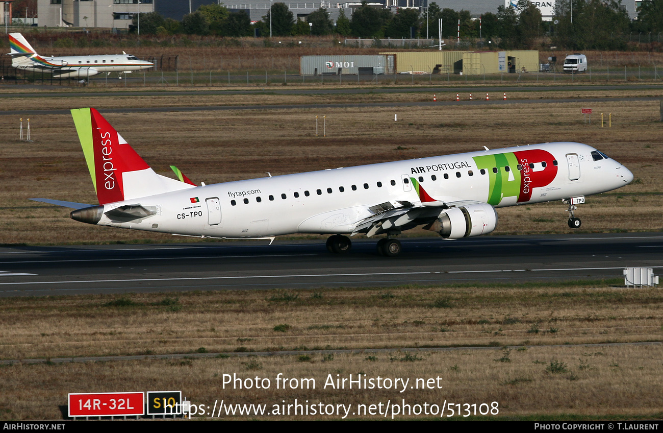 Aircraft Photo of CS-TPO | Embraer 190LR (ERJ-190-100LR) | TAP Portugal Express | AirHistory.net #513108