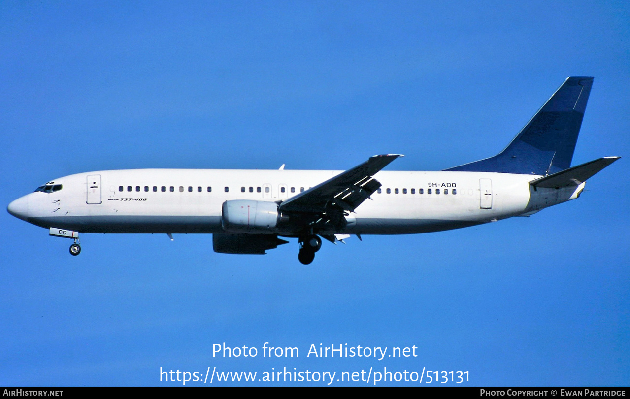 Aircraft Photo of 9H-ADO | Boeing 737-430 | AirHistory.net #513131