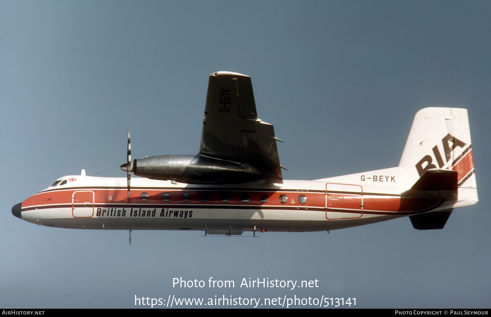 Aircraft Photo of G-BEYK | Handley Page HPR-7 Herald 401 | British Island Airways - BIA | AirHistory.net #513141