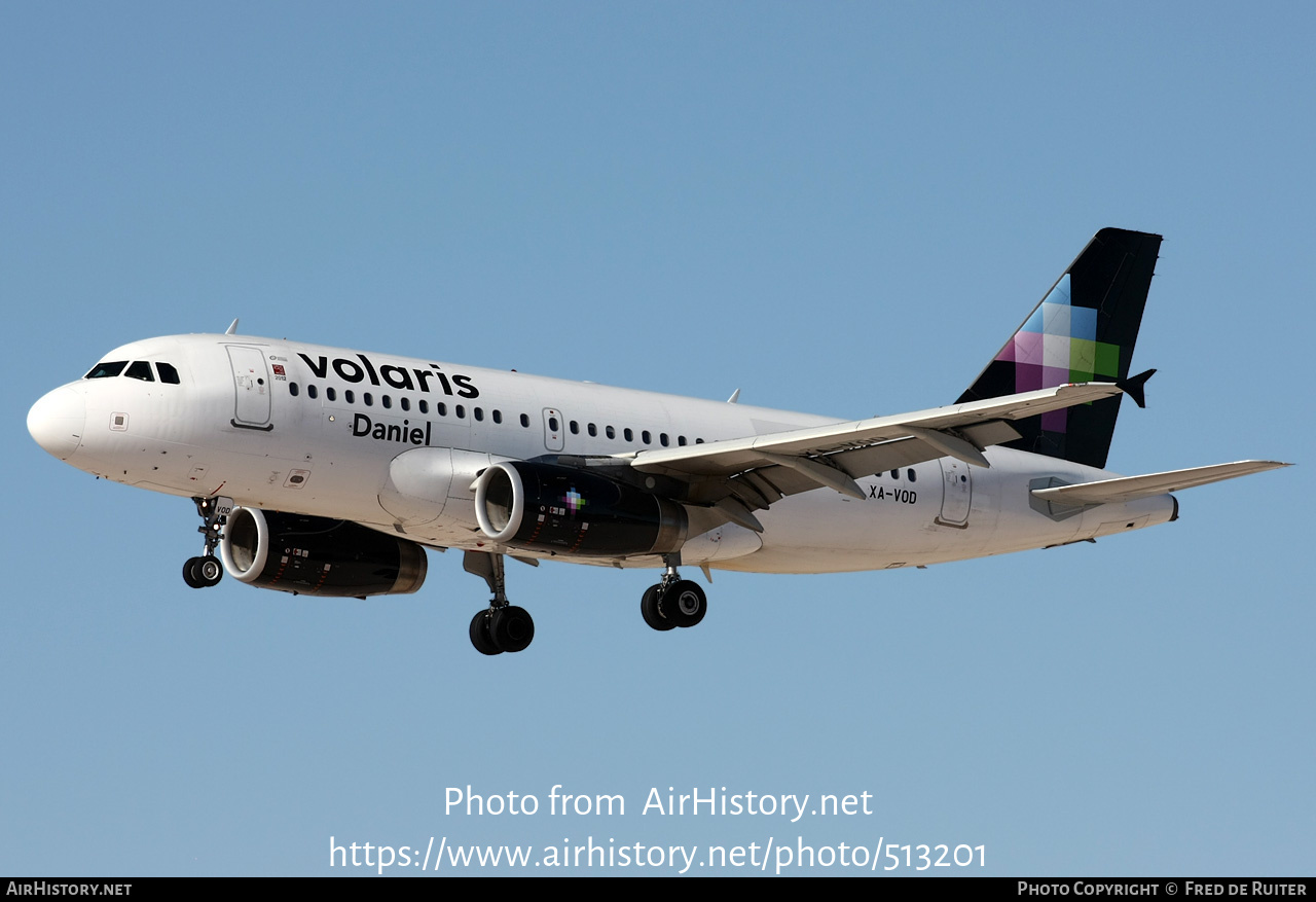 Aircraft Photo of XA-VOD | Airbus A319-133 | Volaris | AirHistory.net #513201