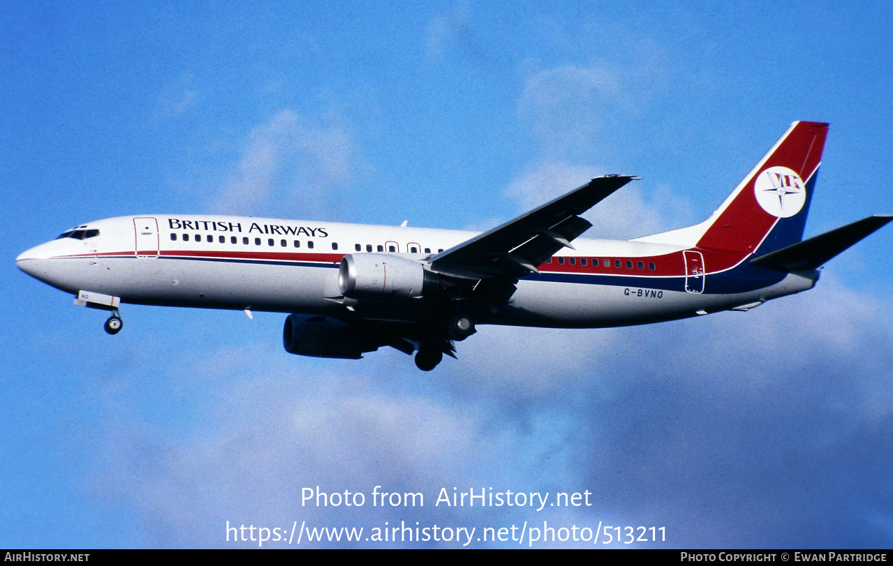 Aircraft Photo of G-BVNO | Boeing 737-4S3 | British Airways | AirHistory.net #513211