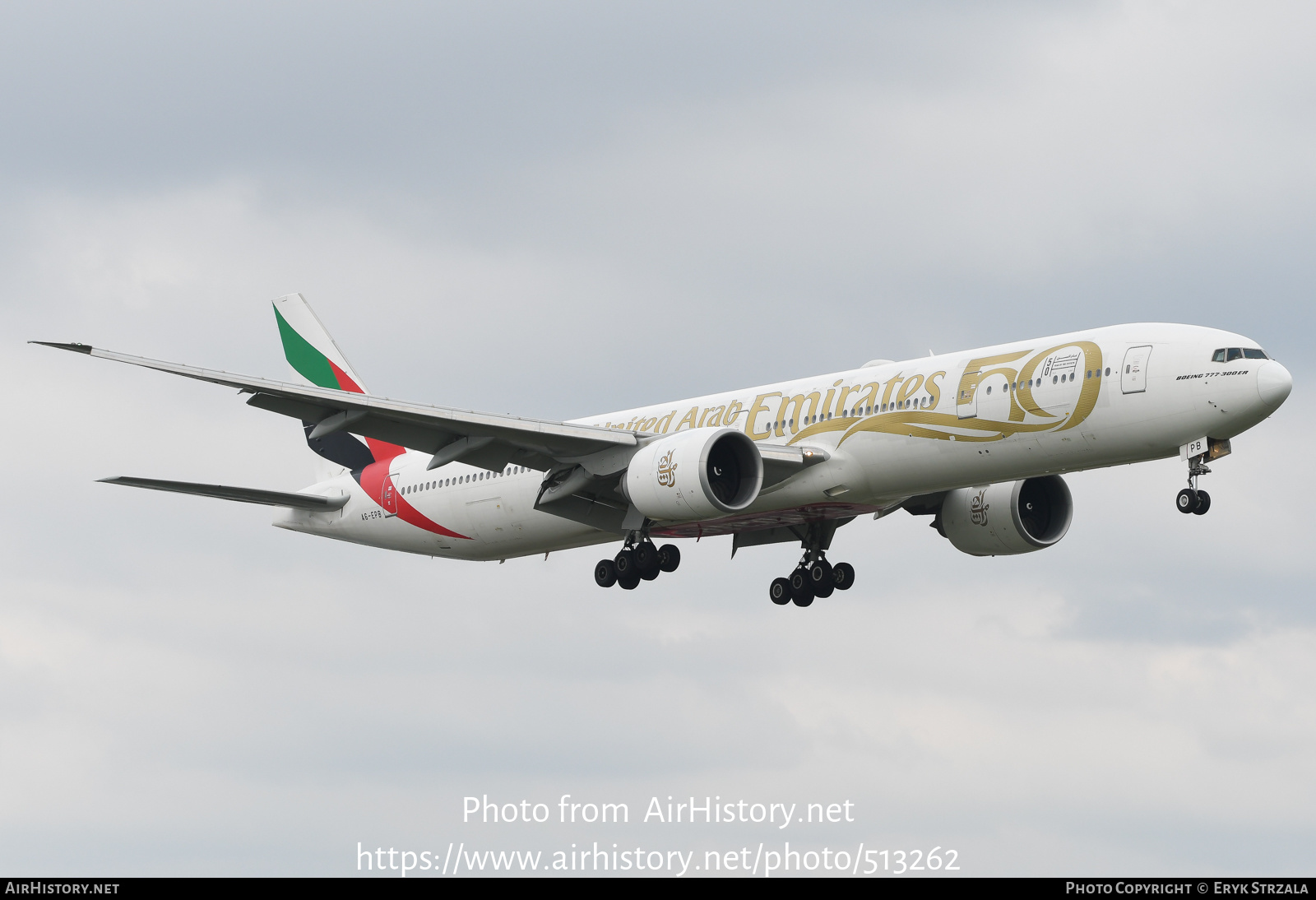 Aircraft Photo of A6-EPB | Boeing 777-31H/ER | Emirates | AirHistory.net #513262