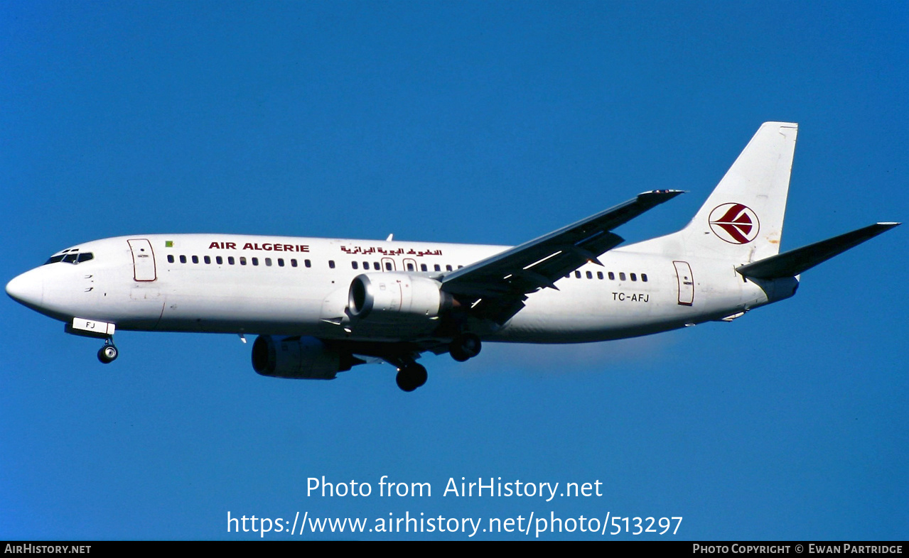 Aircraft Photo of TC-AFJ | Boeing 737-4Y0 | Air Algérie | AirHistory.net #513297