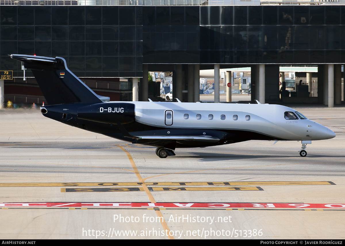 Aircraft Photo of D-BJUG | Embraer EMB-550 Legacy 500 | AirHistory.net #513386