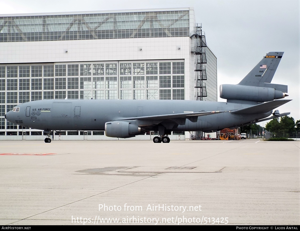 Aircraft Photo of 84-0188 / 40188 | McDonnell Douglas KC-10A Extender (DC-10-30CF) | USA - Air Force | AirHistory.net #513425