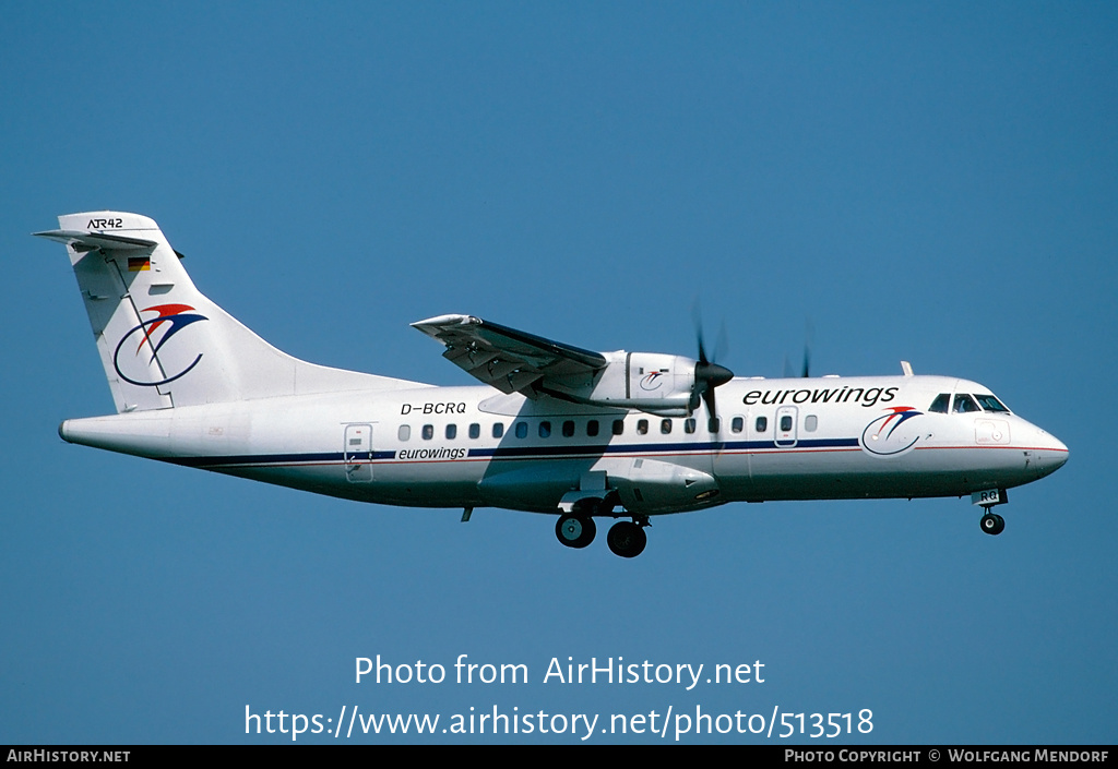 Aircraft Photo of D-BCRQ | ATR ATR-42-300 | Eurowings | AirHistory.net #513518