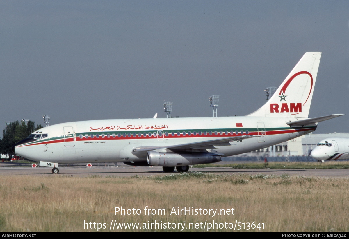 Aircraft Photo of CN-RMH | Boeing 737-2T5/Adv | Royal Air Maroc - RAM | AirHistory.net #513641