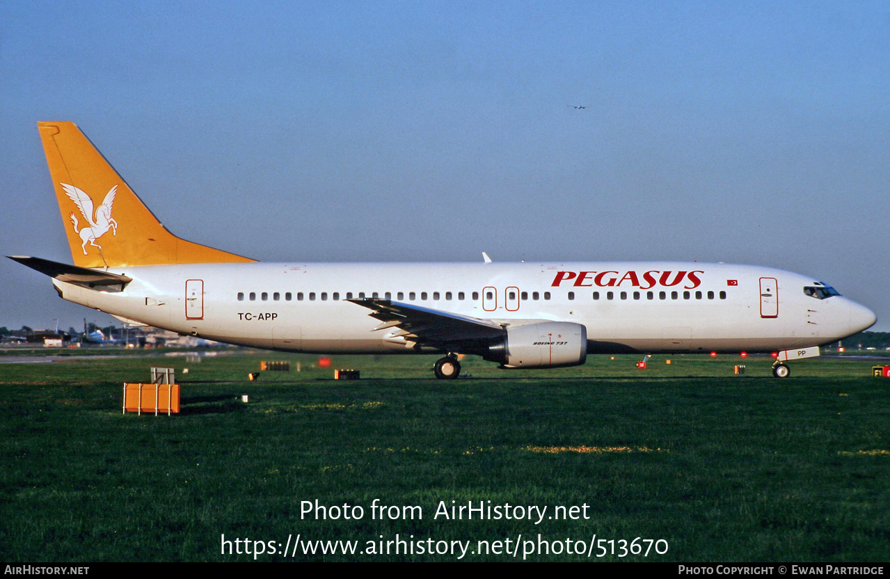 Aircraft Photo of TC-APP | Boeing 737-4Q8 | Pegasus Airlines | AirHistory.net #513670