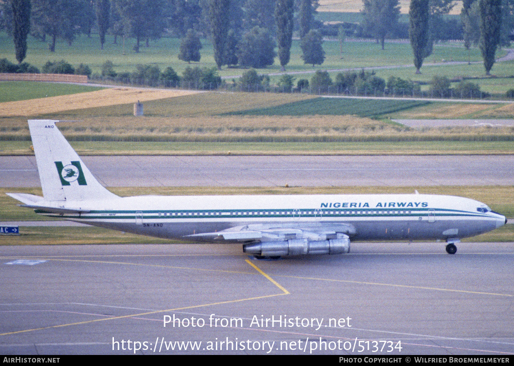 Aircraft Photo of 5N-ANO | Boeing 707-3F9C | Nigeria Airways | AirHistory.net #513734