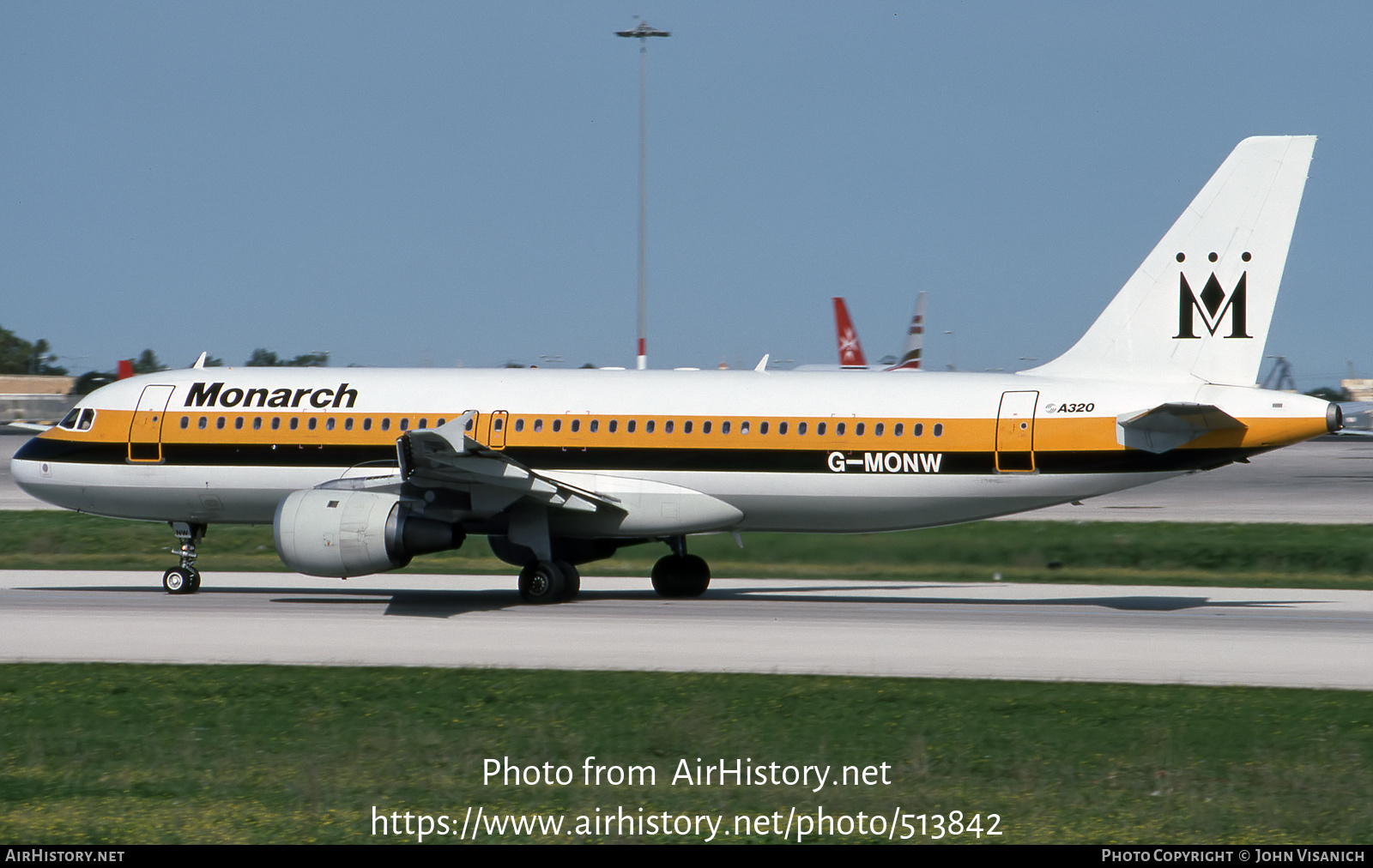 Aircraft Photo of G-MONW | Airbus A320-212 | Monarch Airlines | AirHistory.net #513842