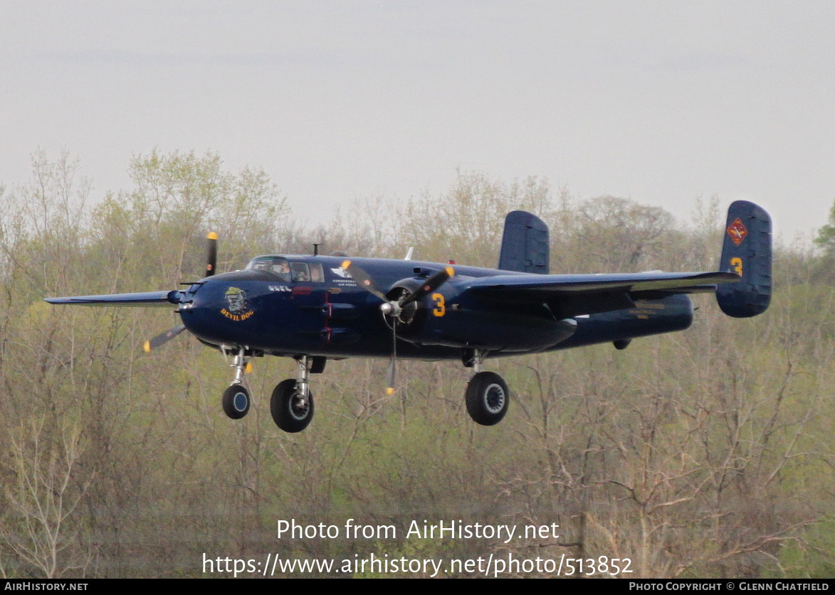 Aircraft Photo of N9643C | North American B-25J Mitchell | Commemorative Air Force | USA - Air Force | AirHistory.net #513852