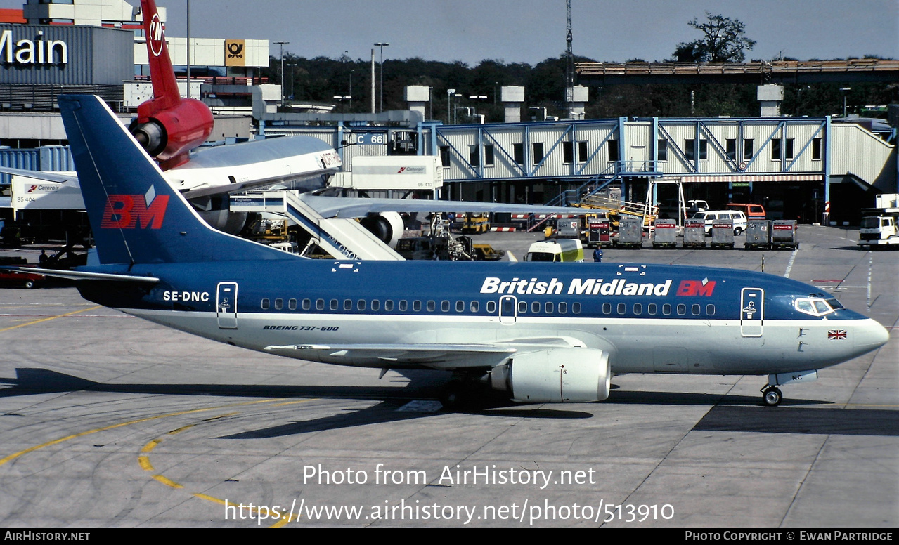 Aircraft Photo of SE-DNC | Boeing 737-53A | British Midland Airways - BMA | AirHistory.net #513910