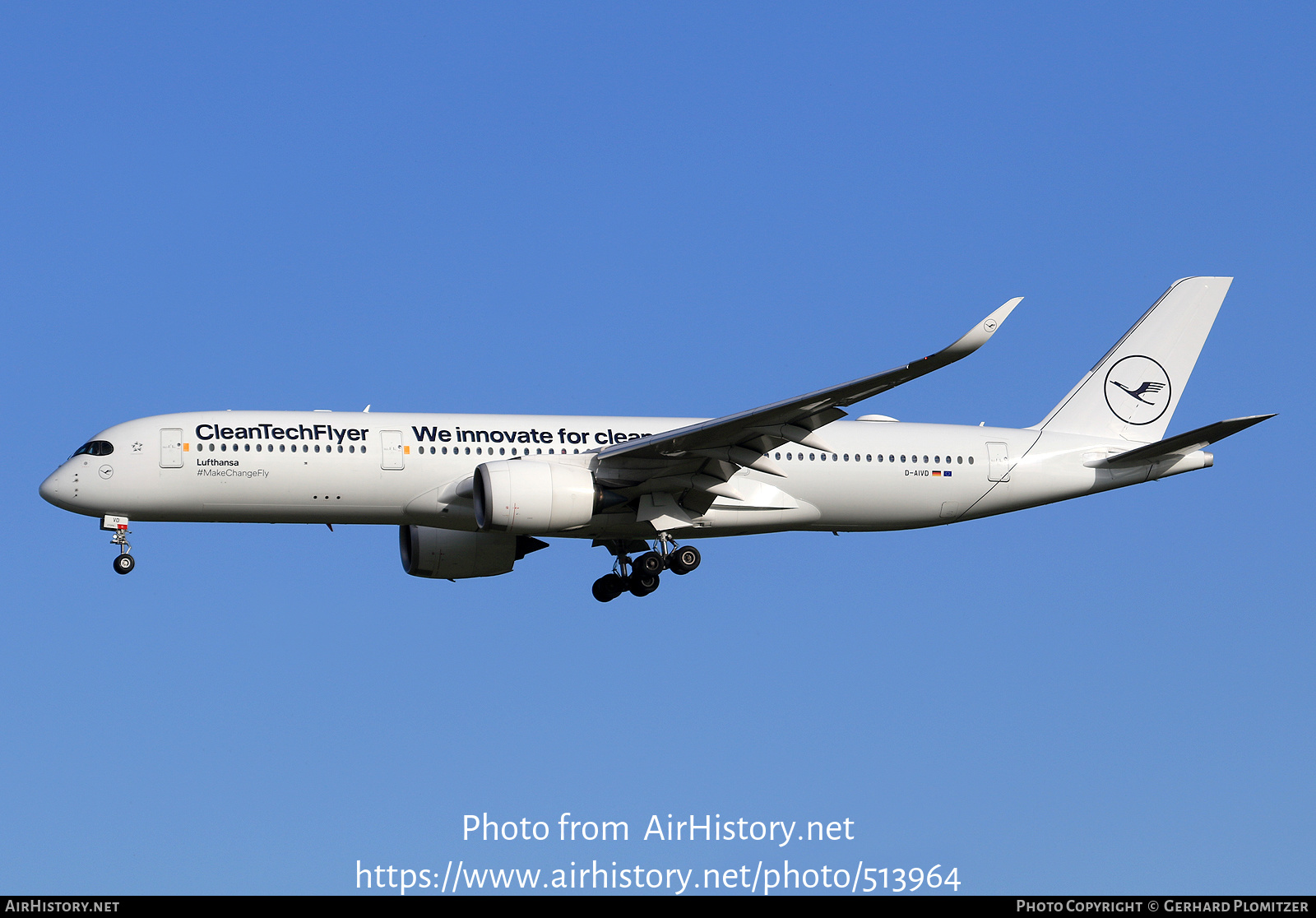 Aircraft Photo of D-AIVD | Airbus A350-941 | Lufthansa | AirHistory.net #513964