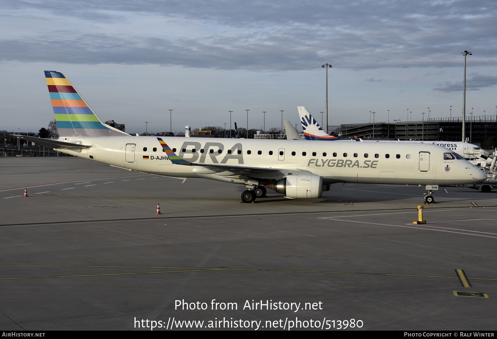 Aircraft Photo of D-AJHW | Embraer 190LR (ERJ-190-100LR) | BRA - Braathens Regional Airlines | AirHistory.net #513980