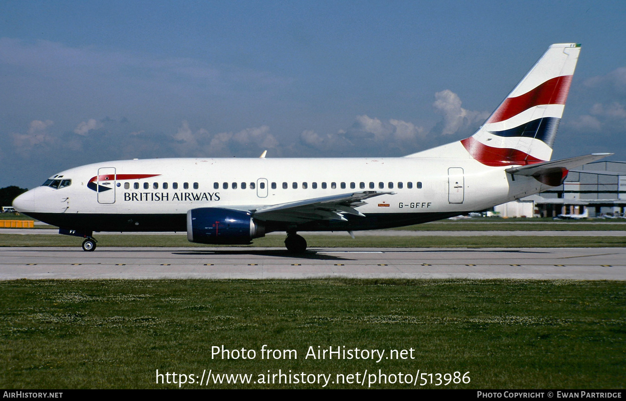 Aircraft Photo of G-GFFF | Boeing 737-53A | British Airways | AirHistory.net #513986