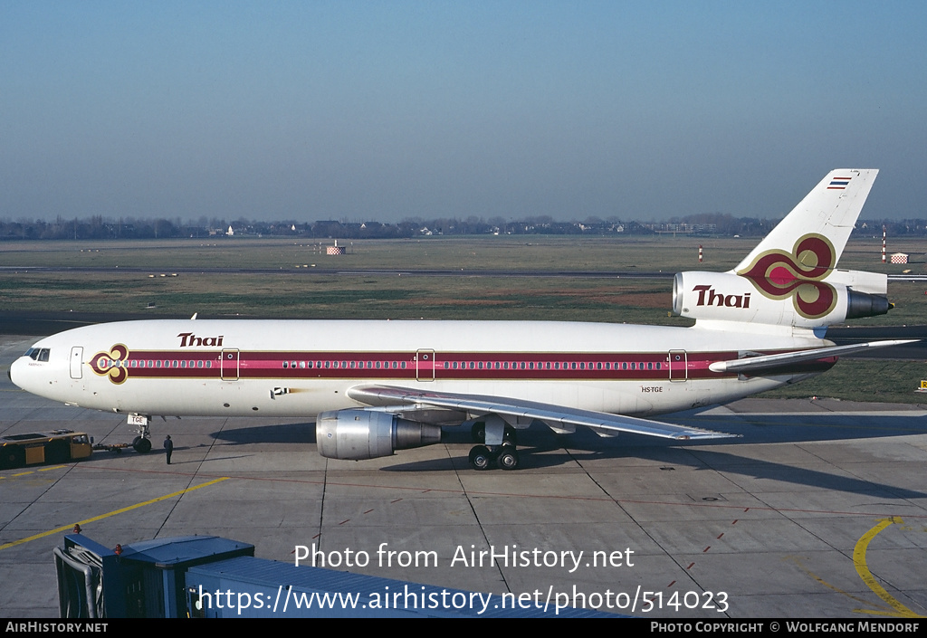 Aircraft Photo of HS-TGE | McDonnell Douglas DC-10-30 | Thai Airways International | AirHistory.net #514023