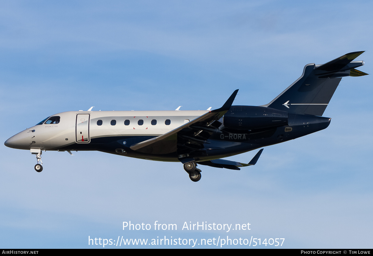 Aircraft Photo of G-RORA | Embraer EMB-550 Legacy 500 | AirHistory.net #514057