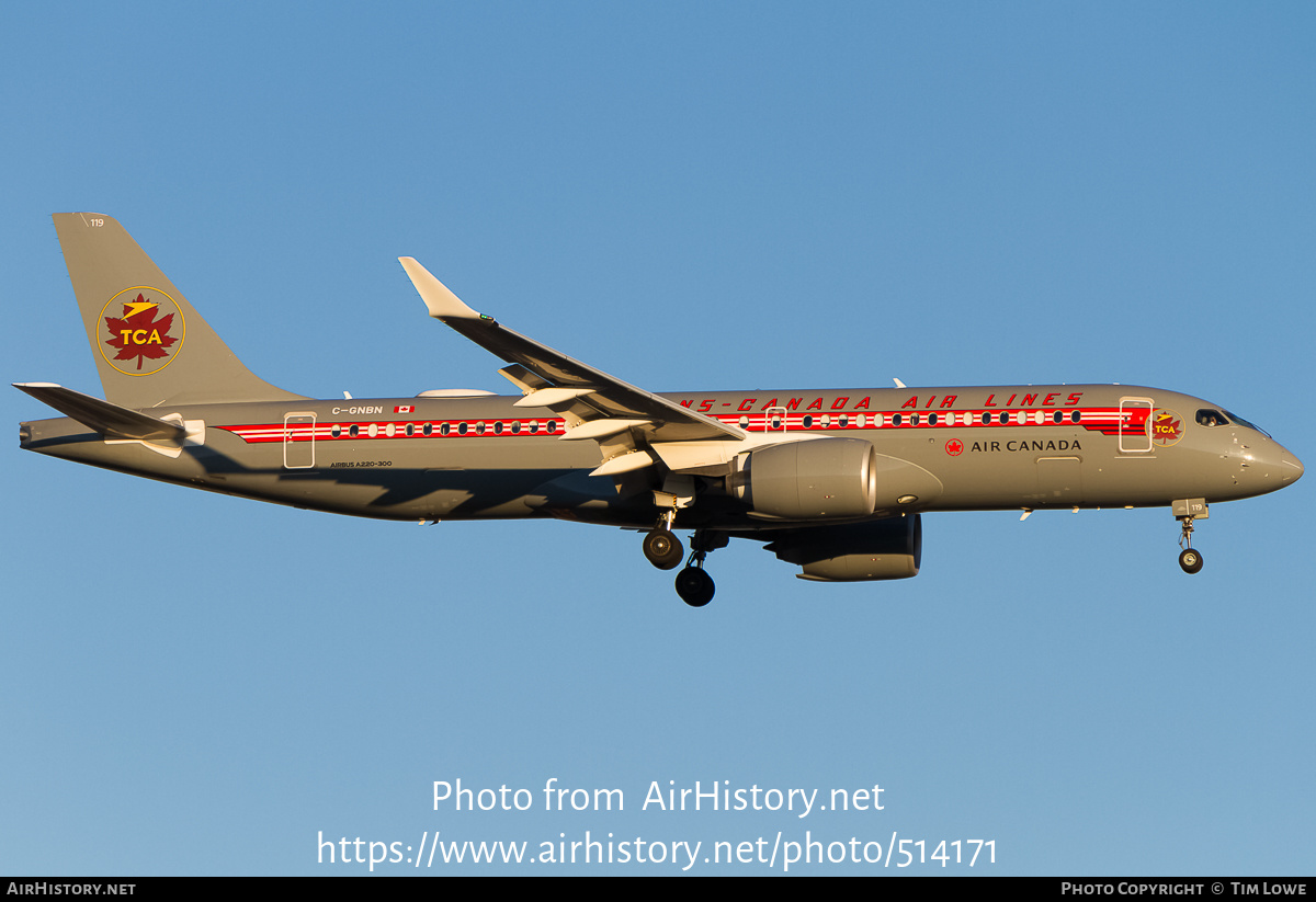 Aircraft Photo of C-GNBN | Airbus A220-371 (BD-500-1A11) | Air Canada | Trans-Canada Air Lines - TCA | AirHistory.net #514171