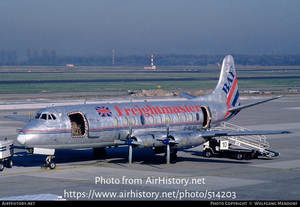 Aircraft Photo of G-BLOA | Vickers 806 Viscount | British Air Ferries - BAF | AirHistory.net #514203