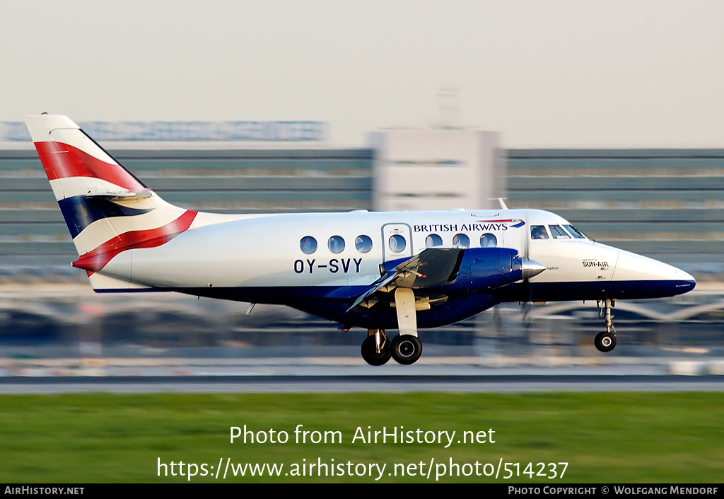 Aircraft Photo of OY-SVY | British Aerospace BAe-3201 Jetstream 32 | British Airways | AirHistory.net #514237