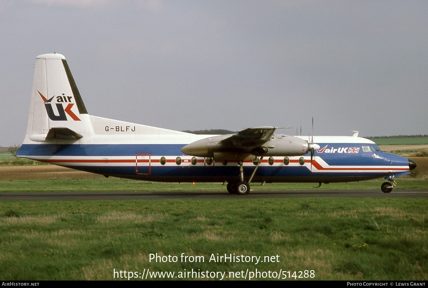 Aircraft Photo of G-BLFJ | Fokker F27-100 Friendship | Air UK | AirHistory.net #514288